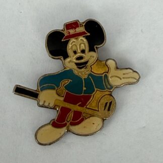 1980s Disney Mickey Mouse Pin • MICKEY GOLFING • Original Backing Disney Pin F9