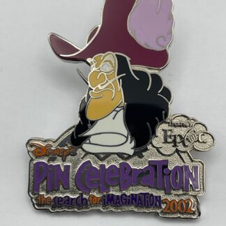 2002 Disney Villains Completer Captain Hook Epcot Pin Trading Celebration G2
