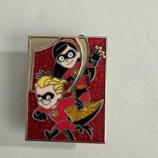 2013 Pixar Mystery Puzzle The Incredibles Dash and Violet Disney Pin (B0)