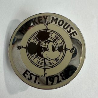 2014 Disney Booster Pin Est. 1928 Mickey Mouse Profile Compass (C5)