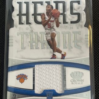 2020-21 Crown Royale IMMANUEL QUICKLEY Heirs To The Throne RC Patch Knicks JS