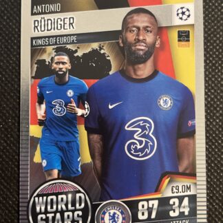 2020-21 Topps Match Attax 101 World Stars Antonio Rudiger #156