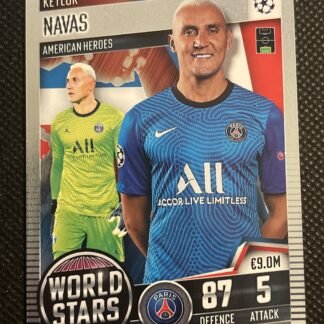 2020-21 Topps Match Attax 101 World Stars Keylor Navas #146