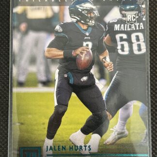 2020 Panini Chronicles Panini Canvas #PA-5 Jalen Hurts RC Teal Parallel Eagles