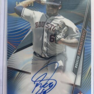2020 Topps Finest Auto Blue Refractor #FA-RA Rogelio Armenteros RC 019/150