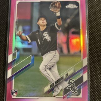 2021 Topps Chrome NICK MADRIGAL Magenta Refracter WHITE SOX #/399 Rookie SSP #79