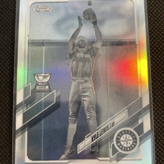 2021 Topps Chrome Negative Refractor #93 Kyle Lewis - Seattle Mariners