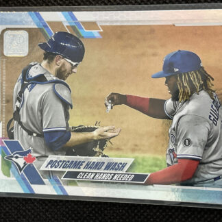 2021 Topps Vladimir Guerrero Jr Postgame Hand Wash Silver Foil Toronto Blue Jays