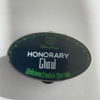 2024 Disney Parks Haunted Mansion Honorary Ghoul Cast Member Name Tag Pin F5