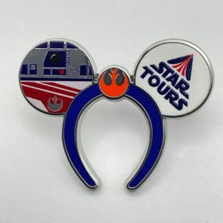 2026 Star Tours Disney Hidden Mickey WDW Ears Ear Headband Star Wars Pin G6