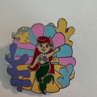 Ariel And Flounder Under The Sea It’s A Small World Disney Pin (A4)