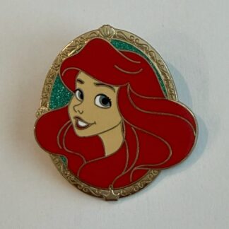 Ariel - Portrait Frame - Little Mermaid 2022 Green Glitter Golc Disney Pin H5