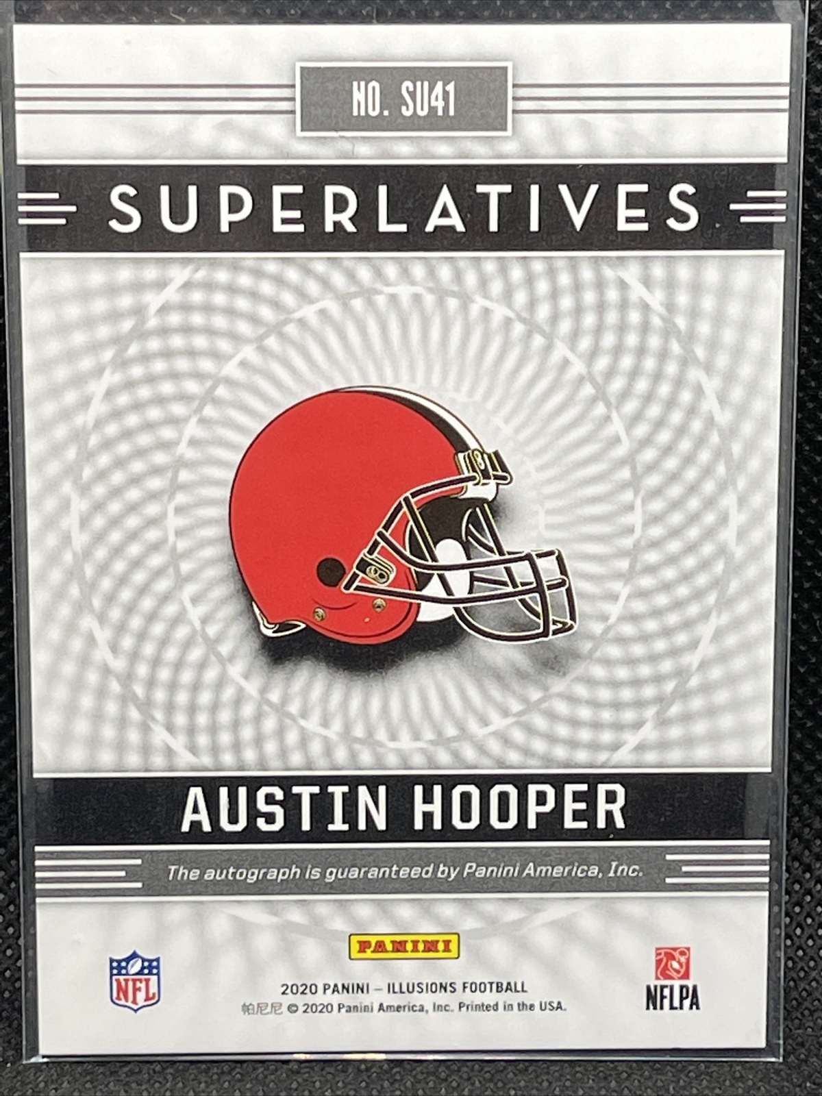 Austin Hooper Illusions Superlatives Auto Autograph Green 03/10 - Image 3