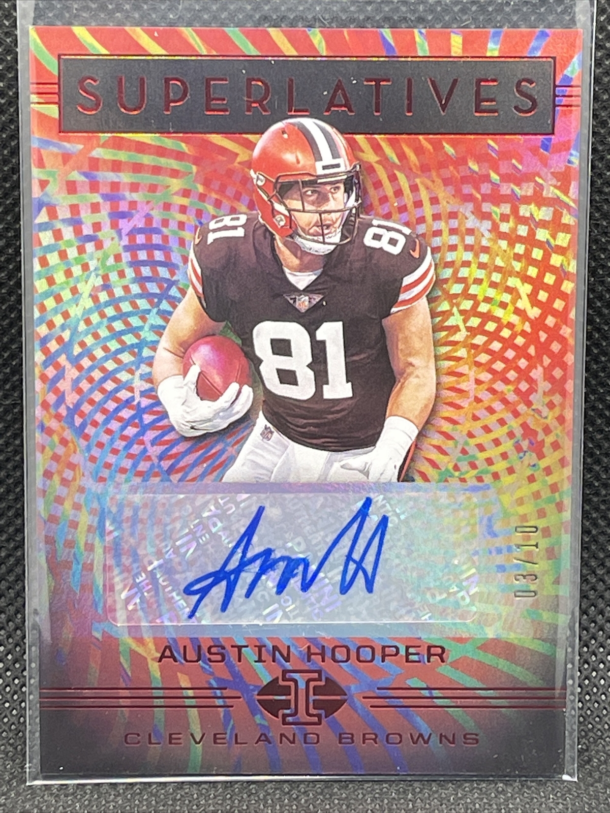 Austin Hooper Illusions Superlatives Auto Autograph Green 03/10