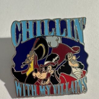 Chillin With My Villains Jafar Big Bad Wolf Captain Hook Disney Pin (E0)