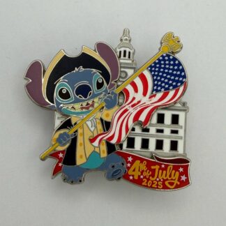 Colonial Stitch - Waving a Flag - 4th of July 2025 Disney Pin FLAW G8