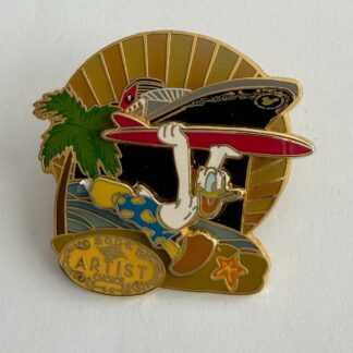 DCL - Artist Choice April 2006 Donald Carrying Surfboard Disney Pin E6