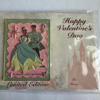 DEC Valentines Day Card Tiana Naveen LE Princess And The Frog Disney Pin B