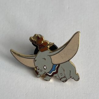 DISNEY PIN - DUMBO the Flying Elephant with Timothy Mouse and Feather (A6)