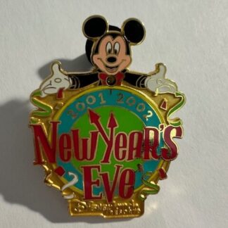 DL - Mickey - New Years Eve - 2001 - 2002 - Light Up Disney Pin A3