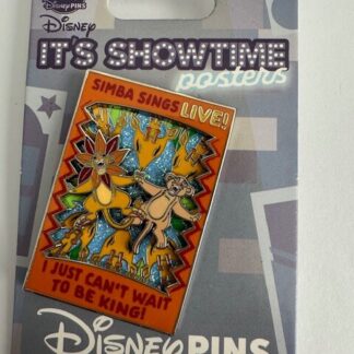 DL Simba Nala It’s Showtime Poster Simba Sings Live Lion King LE Disney Pin (B)