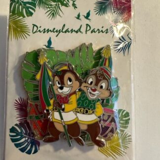 DLP - Chip & Dale - Pin Trading Day LE 500 Disney Pin Green Palm Leaves (B)