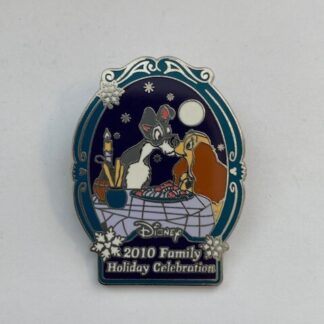 DLR Cast Exclusive 2010 Family Holiday Lady & The Tramp LE Disney Pin (A6)