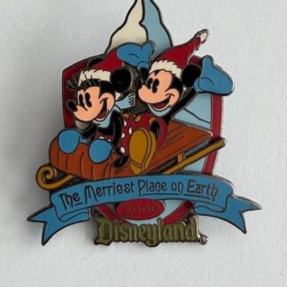 DLR - The Merriest Place on Earth 2000 Mickey & Minnie Disney Pin F8