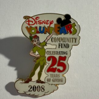 DLR VoluntEARS Community Fund Celebrating 25 Years of Giving 2008 Disney Pin G1