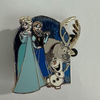DS Europe - Elsa, Anna, Sven, and Olaf - Frozen 2014 LE Disney Pin F1