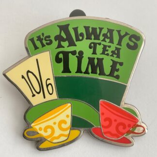 Disney 2021 Alice In Wonderland Mad Hatter It's Always Tea Time Pin F5