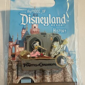 Disney A Piece of Disneyland History LE Pin Donald Daisy Pirates Caribbean Chase