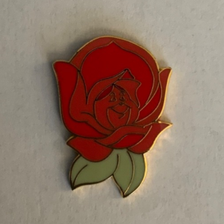 Disney Alice In Wonderland Red Rose Pin H2
