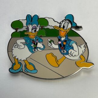 Disney Celebrating 25 Years Donald & Daisy Lanyard Trading Pin G6