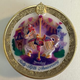 Disney Club 33 Pin 65th Anniversary Charger Plate King Arthur Carousel Pin A7