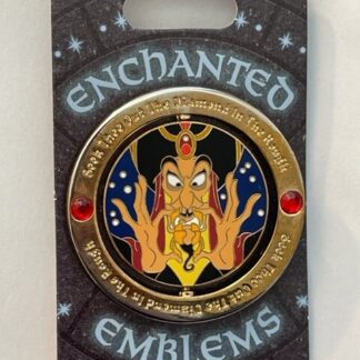 Disney Enchanted Emblems Aladdin Villain Jafar Golden Scarab Spinner LE Pin (B)