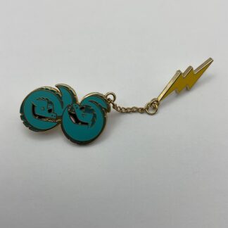 Disney Little Mermaid Villians Flotsam And Jetsam Dangle Pin Lightning Bolt A7