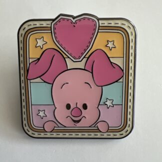 Disney Loungefly Piglet pin - Winnie the Pooh Patch Icon - Blind Box heart E6