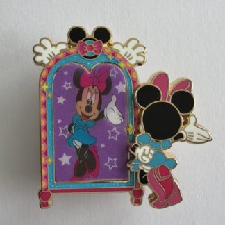Disney Minnie Mouse Mirror Lenticular Pin Shanghai Disney Resort G7