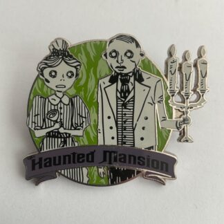 Disney Parks 2019 Haunted Mansion Pin Maid and butler pin green and black F5