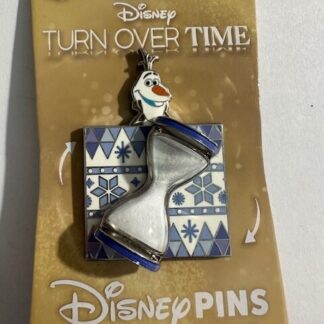 Disney Parks 2023 Turn Over Time Frozen Olaf Moving Hourglass LE Pin (B)