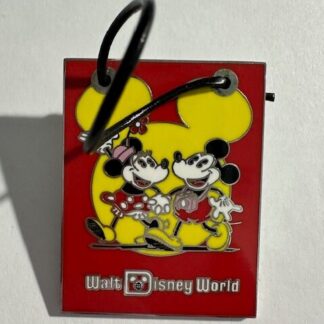 Disney Parks Mickey and Minnie Mouse Shopping Bag Pin Walt Disney World (E0)