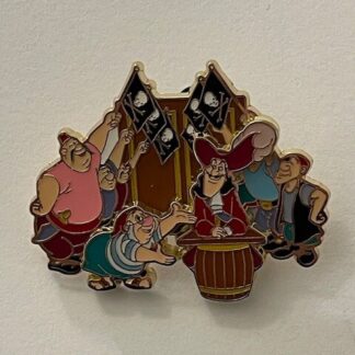 Disney - Peter Pan Gang - Jolly Roger Captain Hook Smee Pirates Family Pin (A6)