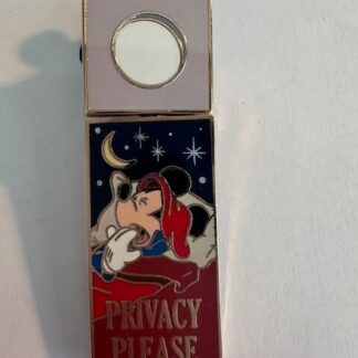 Disney Pin Mickey Minnie Privacy Service Please Door Hanger Spinner Pin (D7)