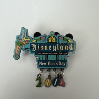 Disney Pin - Tinker Bell - New Year 2004 - Disneyland - Dangle - LE 2000 F4
