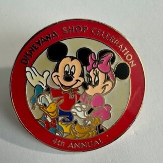Disneyana Shop 4th Annual Celebration Minnie Mickey Donald 2001 Disney Pin F2