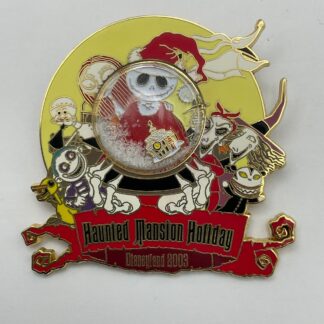 Disneyland 2003 LE 3000 Nightmare Haunted Mansion Holiday Snow Globe Pin G5