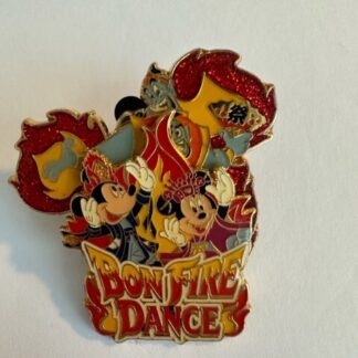 Genie Mickey Minnie Bon Fire Dance 2009 Tokyo TDS Disney Pin (C4)