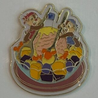 HKDL Fruit Ice Cream in a Bowl  Chip and Dale Enjoy Cuisine 2026 Disney Pin H9