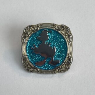 HKDL Mickeys Magic Draw Exclusive Silhouette Donald Blue Glitter Disney Pin A2